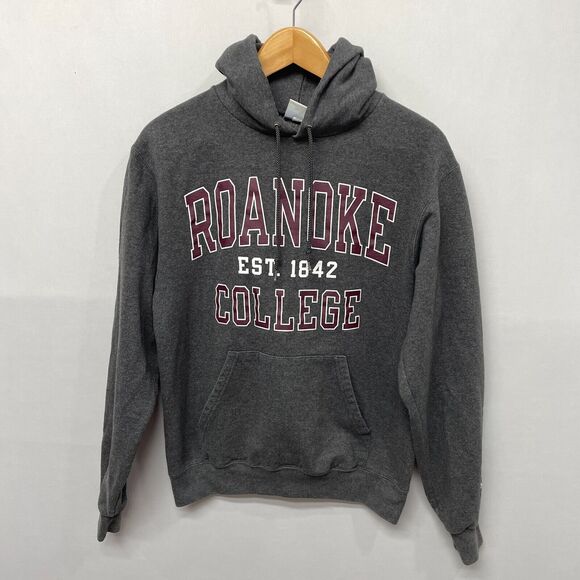 Champion Roanoke College Pullover Hoodie Sweatshirt Size Small Gray B355 -2 - Picture 1 of 15
